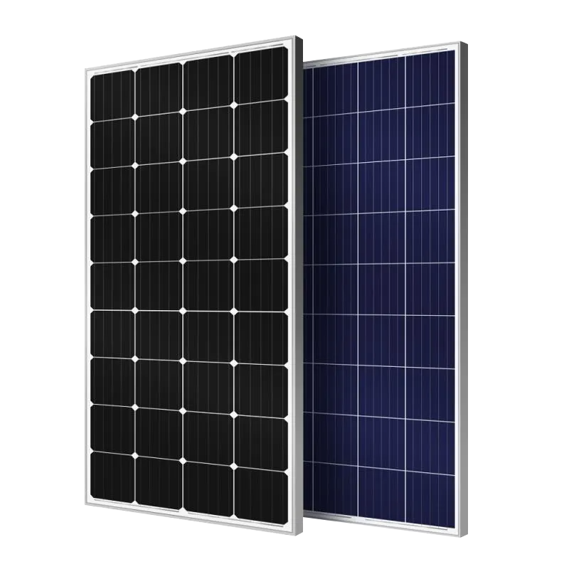 Panneaux solaires monocristallin et polycristallin
