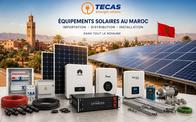 Équipements Solaires au Maroc – Importation, Distribution & Installation dans Tout le Royaume