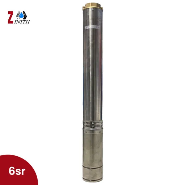 Pompe Immergée Zinith 6SR30 – Triphasée – DN 3" (6SR30/8 – 10 HP – HMT 16–120 m)